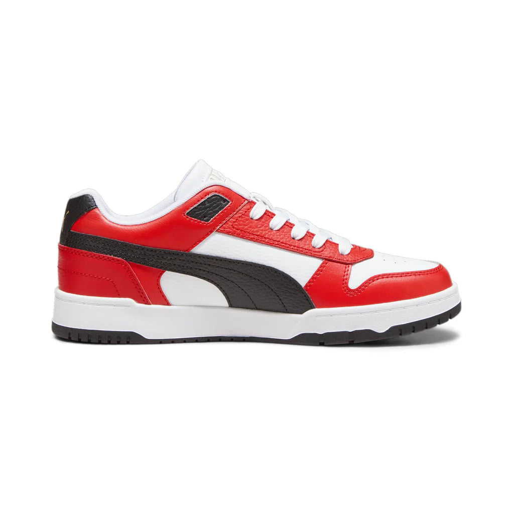 PUMA RBD Game Low, Мъжки маратонки, Puma White Puma Black за всяко време Red Puma Gold, 44 EU