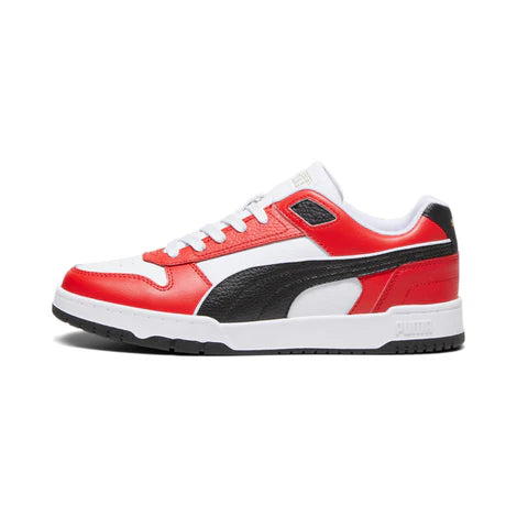 PUMA RBD Game Low, Мъжки маратонки, Puma White Puma Black за всяко време Red Puma Gold, 44 EU