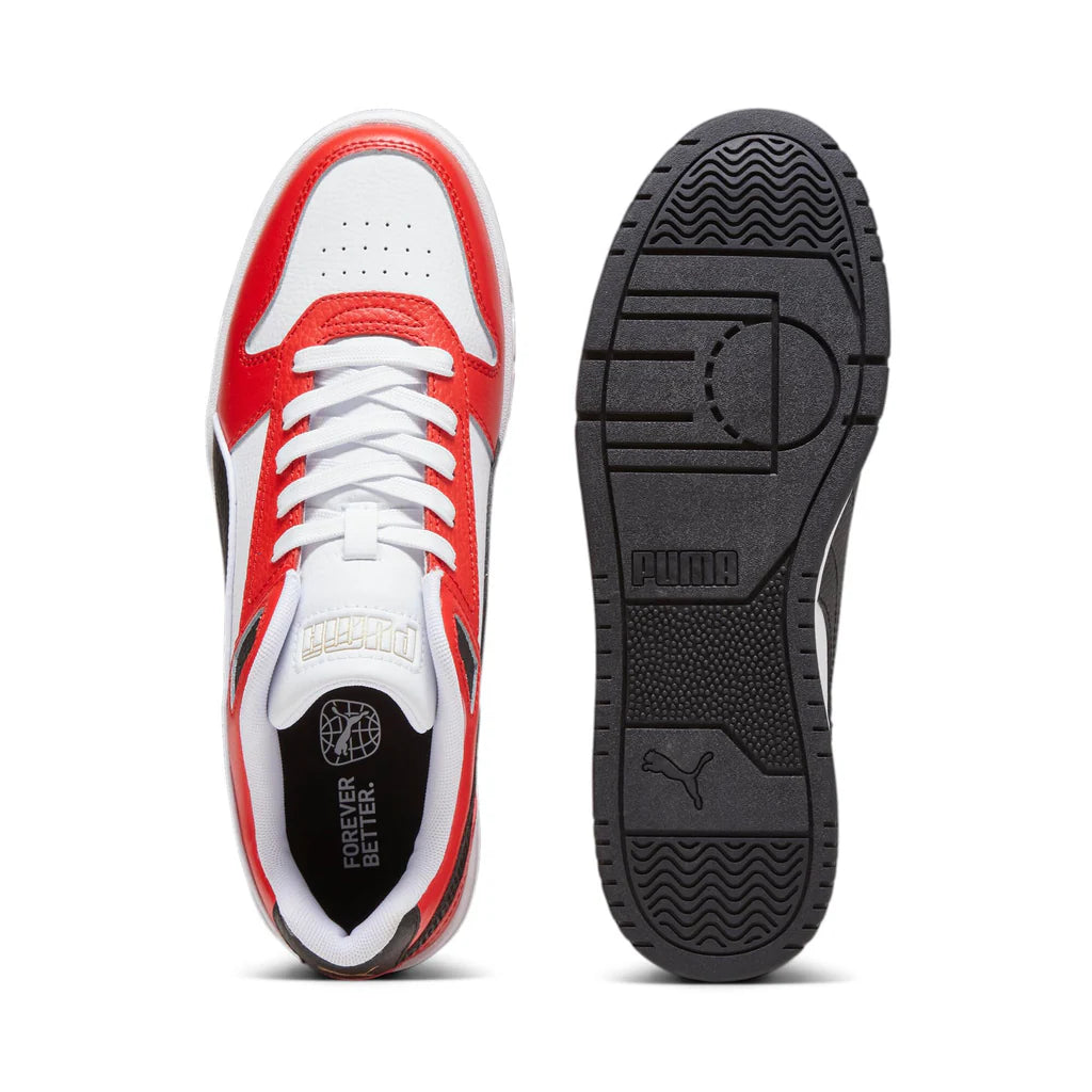 PUMA RBD Game Low, Мъжки маратонки, Puma White Puma Black за всяко време Red Puma Gold, 44 EU