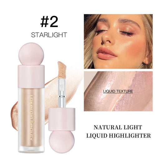 LAKERAIN BEAUTY Осветяващ Shimmer Shine Liquid Light Contour Face Highlighter